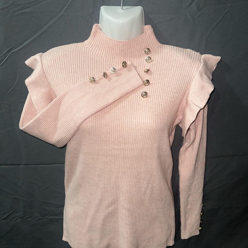 100% Cashmere pink cc style sweater